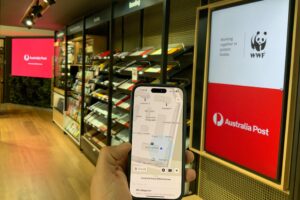 Snippet of BindiMaps app at Australia Post